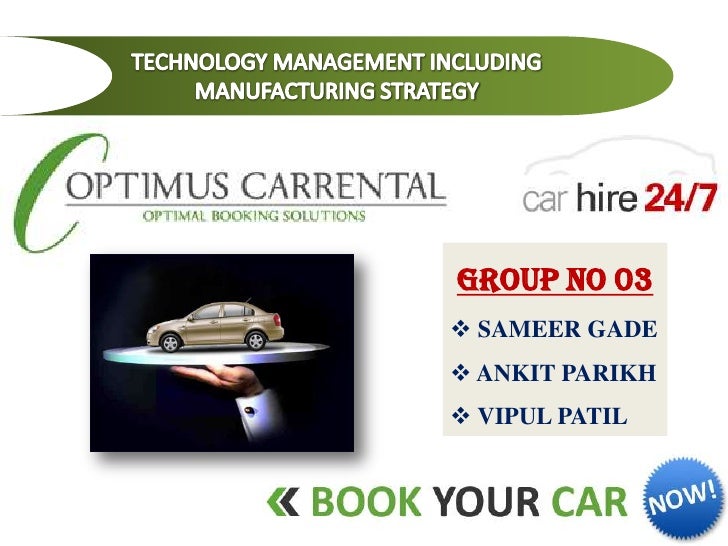 Business plan of car rental company