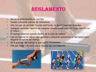Carrera de relevos 4x100 | PPTX