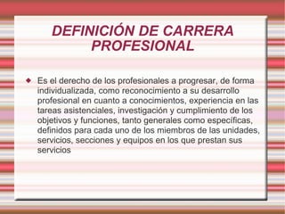 Carrera profesional licenciados - Madrid