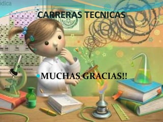 CARRERAS TECNICAS




MUCHAS GRACIAS!!
 