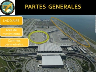 Caminos
perimetrales.
LADO AIRE
Área de
movimiento
 