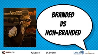 Branded
Vs
Non-Branded
9
 