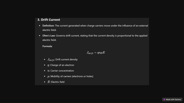 Carrier Transport In Semiconductor Physics Ed Pptx
