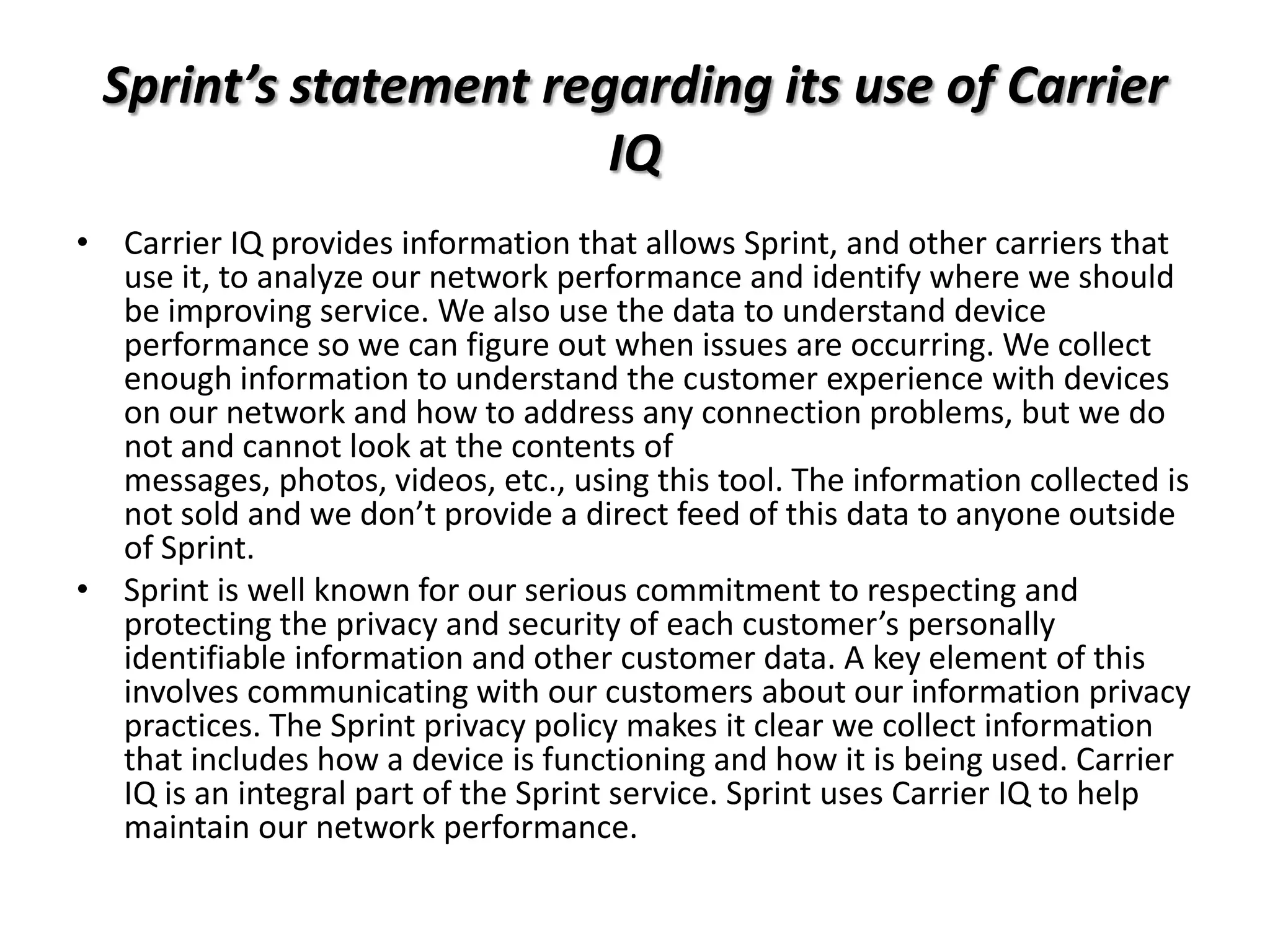 Carrier IQ | PPT
