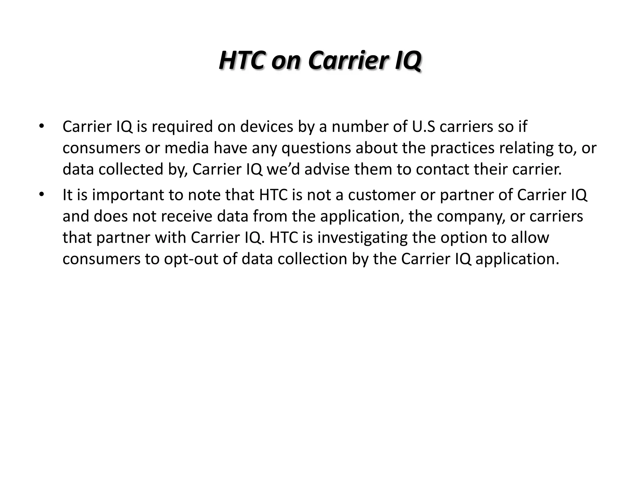 Carrier IQ | PPT
