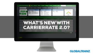 WHAT’S NEW WITH
CARRIERRATE 2.0?
 