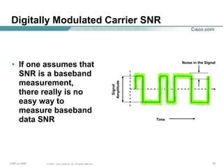 Snr Db Router Carrier to Noise Versus Signal to Noise.ppt