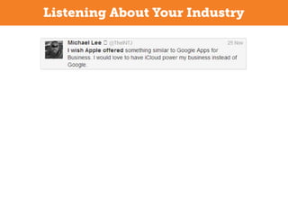 Listening About Your Industry

 