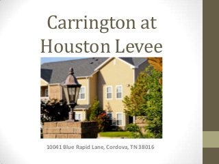 Carrington at
Houston Levee
10041 Blue Rapid Lane, Cordova, TN 38016
 