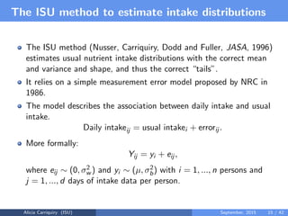 Assessing and Planning Nutrient Intakes