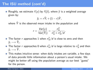Assessing and Planning Nutrient Intakes