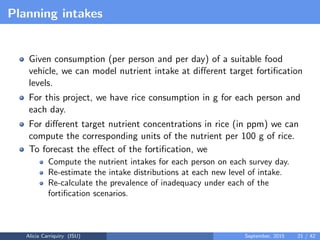Assessing and Planning Nutrient Intakes