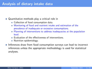 Assessing and Planning Nutrient Intakes