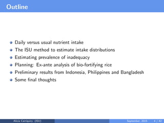 Assessing and Planning Nutrient Intakes