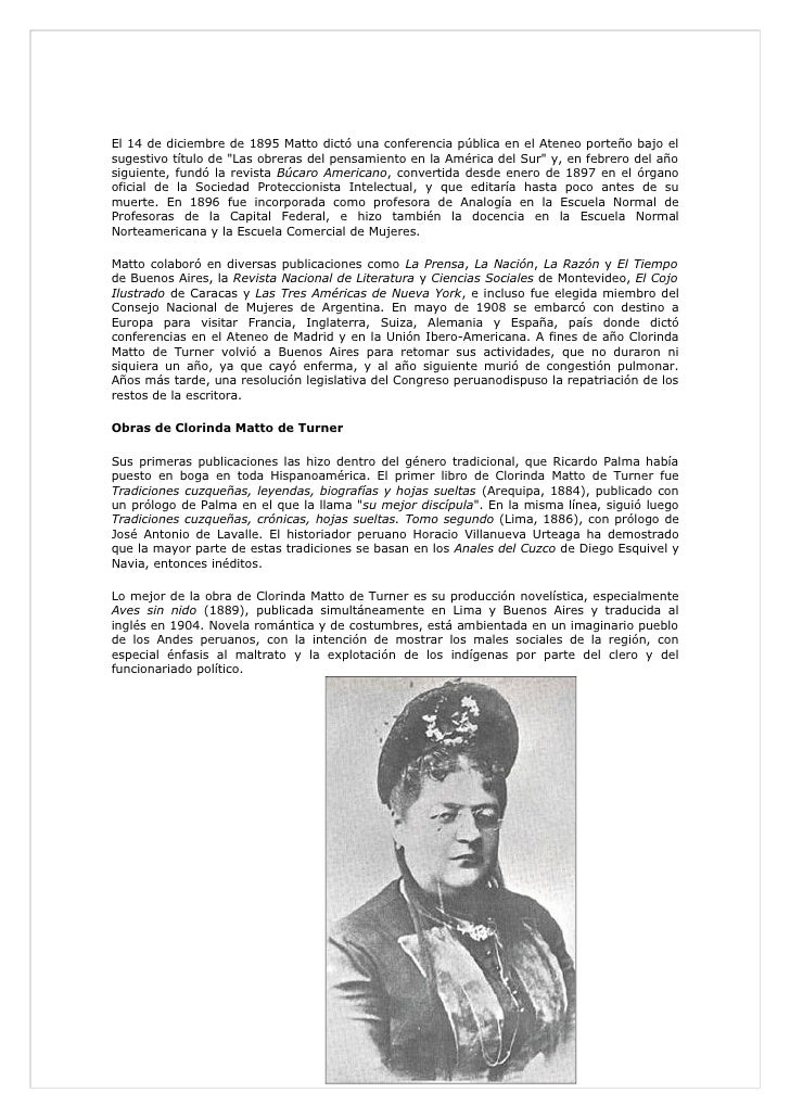 clorinda matto de turner
