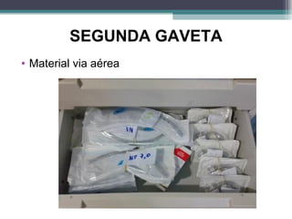 SEGUNDA GAVETA
• Material via aérea
 