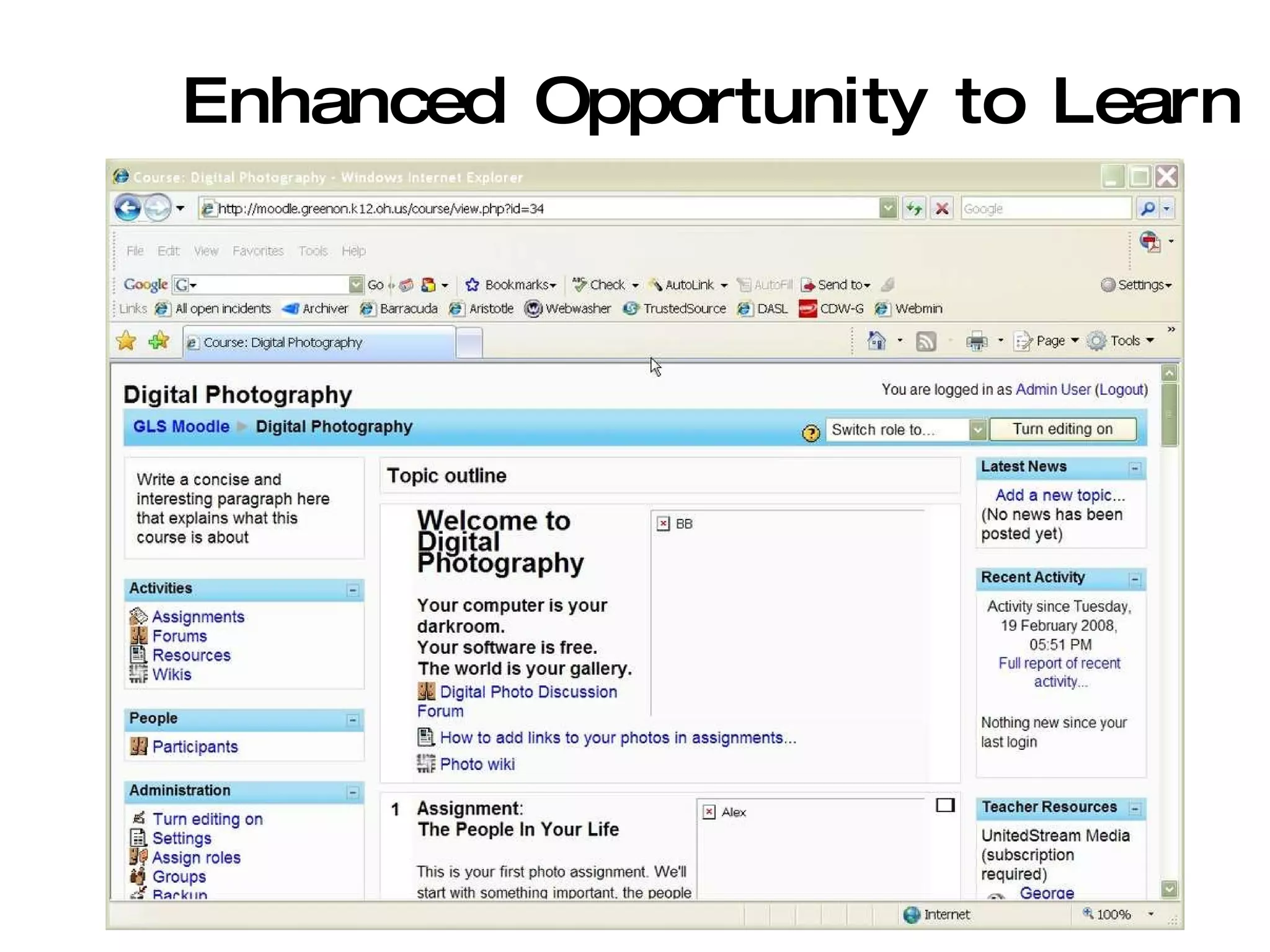 Enhanced Opportunity to Learn 
