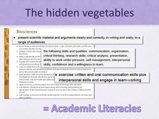 The hidden vegetables
 