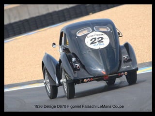 1936 Delage D670 Figoniet Falaschi LeMans Coupe 