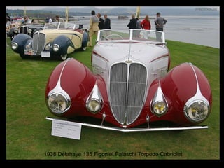 1936 Delahaye 135 Figoniet Falaschi Torpedo Cabriolet 