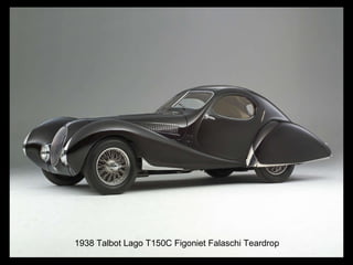 1938 Talbot Lago T150C Figoniet Falaschi Teardrop 