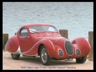 1938 Talbot Lago T150C Figoniet Falaschi Teardrop 