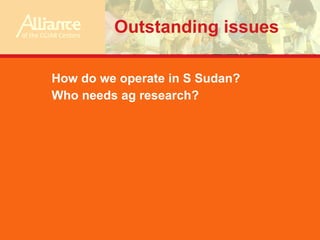 Consortium for Agricultural Research and Rehabilitation in Southern Sudan (CARRSS)