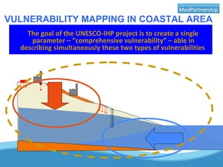 VULNERABILITY MAPPING IN COASTAL AREA
The goal of the UNESCO-IHP project is to create a single
parameter – “comprehensive vulnerability” – able in
describing simultaneously these two types of vulnerabilities
 
