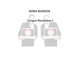 NORA BURGOS
Cargos Recibidos:1

 