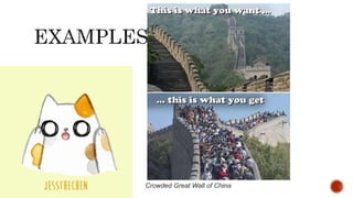 Crowded Great Wall of China
 