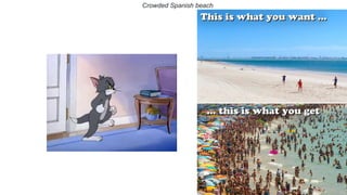 Crowded Spanish beach
 