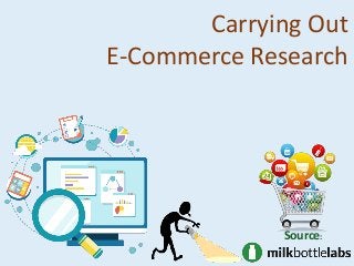 Carrying Out
E-Commerce Research
Source:
 