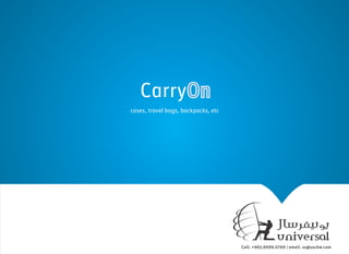 CarryOn (cases, laptop bags, travel bags, trolley bags)