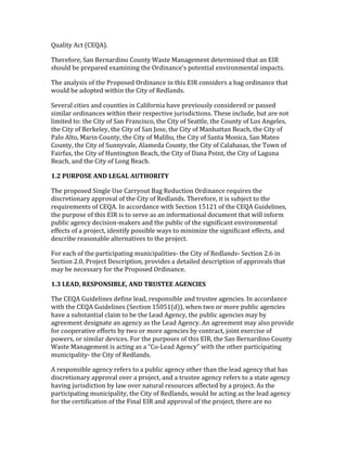 Y2&5,%3!)'%!="HY)@7!
RQ.*.W#*./!J&$!N.*$&*6,$#!"#2$%3!&4%.!^&$&<.9.$%!6.%.*9,$.6!%Q&%!&$!HK+!
4Q#256!;.!1*.1&*.6!.I&9,$,$<!%Q.!V*6,$&$'.e4!1#%.$%,&5!.$-,*#$9.$%&5!,91&'%47!
RQ.!&$&534,4!#W!%Q.!L*#1#4.6!V*6,$&$'.!,$!%Q,4!HK+!'#$4,6.*4!&!;&<!#*6,$&$'.!%Q&%!
8#256!;.!&6#1%.6!8,%Q,$!%Q.!",%3!#W!+.65&$647!!
J.-.*&5!',%,.4!&$6!'#2$%,.4!,$!"&5,W#*$,&!Q&-.!1*.-,#2453!'#$4,6.*.6!#*!1&44.6!
4,9,5&*!#*6,$&$'.4!8,%Q,$!%Q.,*!*.41.'%,-.!M2*,46,'%,#$47!RQ.4.!,$'526./!;2%!&*.!$#%!
5,9,%.6!%#(!%Q.!",%3!#W!J&$!a*&$',4'#/!%Q.!",%3!#W!J.&%%5./!%Q.!"#2$%3!#W!P#4!)$<.5.4/!
%Q.!",%3!#W!N.*O.5.3/!%Q.!",%3!#W!J&$!k#4./!%Q.!",%3!#W!^&$Q&%%&$!N.&'Q/!%Q.!",%3!#W!
L&5#!)5%#/!^&*,$!"#2$%3/!%Q.!",%3!#W!^&5,;2/!%Q.!",%3!#W!J&$%&!^#$,'&/!J&$!^&%.#!
"#2$%3/!%Q.!",%3!#W!J2$$3-&5./!)5&9.6&!"#2$%3/!%Q.!",%3!#W!"&5&;&4&4/!%Q.!R#8$!#W!
a&,*W&I/!%Q.!",%3!#W![2$%,$<%#$!N.&'Q/!%Q.!",%3!#W!0&$&!L#,$%/!%Q.!",%3!#W!P&<2$&!
N.&'Q/!&$6!%Q.!",%3!#W!P#$<!N.&'Q7!
B[@'Q(=Q2!8'MSU']8KM]'M(6>2=;6P'
RQ.!1*#1#4.6!J,$<5.!U4.!"&**3#2%!N&<!+.62'%,#$!V*6,$&$'.!*.X2,*.4!%Q.!
6,4'*.%,#$&*3!&11*#-&5!#W!%Q.!",%3!#W!+.65&$647!RQ.*.W#*./!,%!,4!42;M.'%!%#!%Q.!
*.X2,*.9.$%4!#W!"HY)7!K$!&''#*6&$'.!8,%Q!J.'%,#$!FTFGF!#W!%Q.!"HY)!Z2,6.5,$.4/!
%Q.!12*1#4.!#W!%Q,4!HK+!,4!%#!4.*-.!&4!&$!,$W#*9&%,#$&5!6#'29.$%!%Q&%!8,55!,$W#*9!
12;5,'!&<.$'3!6.',4,#$D9&O.*4!&$6!%Q.!12;5,'!#W!%Q.!4,<$,W,'&$%!.$-,*#$9.$%&5!
.WW.'%4!#W!&!1*#M.'%/!,6.$%,W3!1#44,;5.!8&34!%#!9,$,9,b.!%Q.!4,<$,W,'&$%!.WW.'%4/!&$6!
6.4'*,;.!*.&4#$&;5.!&5%.*$&%,-.4!%#!%Q.!1*#M.'%7!
a#*!.&'Q!#W!%Q.!1&*%,',1&%,$<!92$,',1&5,%,.4D!%Q.!",%3!#W!+.65&$64D!J.'%,#$!G7C!,$!
J.'%,#$!G7?/!L*#M.'%!0.4'*,1%,#$/!1*#-,6.4!&!6.%&,5.6!6.4'*,1%,#$!#W!&11*#-&54!%Q&%!
9&3!;.!$.'.44&*3!W#*!%Q.!L*#1#4.6!V*6,$&$'.7!
B[C']8MUW'=8!Q2S!;1]8W'MSU'6=(!688'MK8S*;8!'
RQ.!"HY)!Z2,6.5,$.4!6.W,$.!5.&6/!*.41#$4,;5.!&$6!%*24%..!&<.$',.47!K$!&''#*6&$'.!
8,%Q!%Q.!"HY)!Z2,6.5,$.4!=J.'%,#$!FT?TF=6@@/!8Q.$!%8#!#*!9#*.!12;5,'!&<.$',.4!
Q&-.!&!42;4%&$%,&5!'5&,9!%#!;.!%Q.!P.&6!)<.$'3/!%Q.!12;5,'!&<.$',.4!9&3!;3!
&<*..9.$%!6.4,<$&%.!&$!&<.$'3!&4!%Q.!P.&6!)<.$'37!)$!&<*..9.$%!9&3!&54#!1*#-,6.!
W#*!'##1.*&%,-.!.WW#*%4!;3!%8#!#*!9#*.!&<.$',.4!;3!'#$%*&'%/!M#,$%!.I.*',4.!#W!
1#8.*4/!#*!4,9,5&*!6.-,'.47!a#*!%Q.!12*1#4.4!#W!%Q,4!HK+/!%Q.!J&$!N.*$&*6,$#!"#2$%3!
&4%.!^&$&<.9.$%!,4!&'%,$<!&4!&!c"#DP.&6!)<.$'3d!8,%Q!%Q.!#%Q.*!1&*%,',1&%,$<!
92$,',1&5,%3D!%Q.!",%3!#W!+.65&$647!!
)!*.41#$4,;5.!&<.$'3!*.W.*4!%#!&!12;5,'!&<.$'3!#%Q.*!%Q&$!%Q.!5.&6!&<.$'3!%Q&%!Q&4!
6,4'*.%,#$&*3!&11*#-&5!#-.*!&!1*#M.'%/!&$6!&!%*24%..!&<.$'3!*.W.*4!%#!&!4%&%.!&<.$'3!
Q&-,$<!M2*,46,'%,#$!;3!5&8!#-.*!$&%2*&5!*.4#2*'.4!&WW.'%.6!;3!&!1*#M.'%7!)4!%Q.!
1&*%,',1&%,$<!92$,',1&5,%3/!%Q.!",%3!#W!+.65&$64/!8#256!;.!&'%,$<!&4!%Q.!5.&6!&<.$'3!
W#*!%Q.!'.*%,W,'&%,#$!#W!%Q.!a,$&5!HK+!&$6!&11*#-&5!#W!%Q.!1*#M.'%/!%Q.*.!&*.!$#!
 