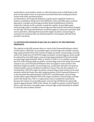 .I'524,-.53!%#!'&**3!1*#62'./!9.&%4/!#*!#%Q.*!W##6!,%.94!42'Q!&4!;25O!W##64!%#!%Q.!
1#,$%!#W!4&5.!,$4,6.!&!4%#*.!#*!%#!1*.-.$%!42'Q!W##6!,%.94!W*#9!'#9,$<!,$%#!6,*.'%!
'#$%&'%!8,%Q!#%Q.*!12*'Q&4.6!,%.94@7!
)4!$#%.6!&;#-./!%Q.!L*#1#4.6!V*6,$&$'.!8#256!*.X2,*.!*.<25&%.6!*.%&,5.*4!%#!
,91#4.!&!9&$6&%#*3!'Q&*<.!=#W!&%!5.&4%!_?7?T@!W#*!.&'Q!*.'3'5&;5.!1&1.*!'&**3#2%!
;&<!&$6l#*!*.24&;5.!'&**3#2%!;&<!1*#-,6.67!+.%&,5!.4%&;5,4Q9.$%4!8#256!;.!
*.X2,*.6!%#!,$6,'&%.!#$!%Q.!'24%#9.*!*.'.,1%!%Q.!$29;.*!#W!*.'3'5&;5.!1&1.*!
'&**3#2%!;&<4!&$6l#*!*.24&;5.!'&**3#2%!;&<4!1*#-,6.6!&$6!%Q.!%#%&5!&9#2$%!'Q&*<.6!
W#*!%Q.!;&<47!RQ.!L*#1#4.6!V*6,$&$'.!8#256!$#%!&1153!%#!*.4%&2*&$%4!&$6!#%Q.*!W##6!
4.*-,'.!1*#-,6.*4/!&55#8,$<!%Q.9!%#!1*#-,6.!4,$<5.!24.!15&4%,'!'&**3#2%!;&<4!%#!
'24%#9.*4!W#*!1*.1&*.6!%&O.D#2%!W##6!,$%.$6.6!W#*!'#$4291%,#$!#WW!#W!%Q.!W##6!
1*#-,6.*e4!1*.9,4.47!
!
@[^'MS6;*;QM68U'*>MSK8!';S'1MK'(!8'M!'M'=8!(]6'2T'6>8'Q=2Q2!8U'
2=U;SMS*8'
RQ.!&$&534,4!,$!%Q,4!HK+!&4429.4!%Q&%!&4!&!*.425%!#W!%Q.!L*#1#4.6!V*6,$&$'.!8Q,'Q!
8#256!*.X2,*.!&!_?7?T!W..!#$!*.'3'5&;5.!1&1.*!'&**3#2%!;&<4!&$6!*.24&;5.!'&**3#2%!
;&<4/!&11*#I,9&%.53!>Tf!#W!%Q.!-#529.!#W!4,$<5.!24.!15&4%,'!'&**3#2%!;&<4!'2**.$%53!
24.6!,$!%Q.!J%263!)*.&!=AE/?E?/E?A!4,$<5.!24.!15&4%,'!'&**3#2%!;&<4!1.*!3.&*@!8#256!
;.!*.15&'.6!;3!*.'3'5&;5.!1&1.*!'&**3#2%!;&<4!=&11*#I,9&%.53!CTf@!&$6!*.24&;5.!
'&**3#2%!;&<4!=&11*#I,9&%.53!A?f@/!&4!4Q#8$!,$!R&;5.!GDG7!K%!,4!W2*%Q.*!&4429.6!
%Q&%!Tf!#W!%Q.!.I,4%,$<!4,$<5.!24.!15&4%,'!'&**3#2%!;&<4!24.6!,$!%Q.!J%263!)*.&!8#256!
*.9&,$!,$!24./!&4!%Q.!L*#1#4.6!V*6,$&$'.!6#.4!$#%!&1153!%#!4#9.!*.%&,5.*4!8Q#!
6,4%*,;2%.!4,$<5.!24.!15&4%,'!'&**3#2%!;&<4!=.7<7/!*.4%&2*&$%4!&$6!#%Q.*!$#$D<*#'.*3!
*.5&%.6!*.%&,5.*4!42'Q!&4!'5#%Q,$<!#*!Q&*68&*.!4%#*.4@7!RQ24/!W#*!%Q,4!&$&534,4/!,%!,4!
&4429.6!%Q&%!F/BTA/TAT!4,$<5.!24.!15&4%,'!'&**3#2%!;&<4!8#256!'#$%,$2.!%#!;.!24.6!
&$$2&553!8,%Q,$!%Q.!J%263!)*.&!&W%.*!,915.9.$%&%,#$!#W!%Q.!L*#1#4.6!V*6,$&$'.7!K%!
,4!&54#!&4429.6!%Q&%!&11*#I,9&%.53!GS/?>T/>TE!*.'3'5&;5.!1&1.*!'&**3#2%!;&<4!
8#256!*.15&'.!&11*#I,9&%.53!CTf!#W!%Q.!4,$<5.!24.!15&4%,'!'&**3#2%!;&<4!'2**.$%53!
24.6!,$!%Q.!J%263!)*.&7!RQ,4!F(F!*.15&'.9.$%!*&%,#!,4!'#$4,6.*.6!'#$4.*-&%,-./!
;.'&24.!%Q.!-#529.!#W!&!*.'3'5&;5.!1&1.*!'&**3#2%!;&<!=G?7SB!5,%.*4@!,4!<.$.*&553!
.X2&5!%#!&11*#I,9&%.53!FT?f!#W!%Q.!-#529.!#W!&!4,$<5.!24.!15&4%,'!'&**3#2%!;&<!=FS!
5,%.*4@/!42'Q!%Q&%!W.8.*!*.'3'5&;5.!1&1.*!'&**3#2%!;&<4!8#256!25%,9&%.53!;.!$..6.6!
%#!'&**3!%Q.!4&9.!$29;.*!#W!,%.947!
'
'
'
'
'
'
'
'
'
'
 