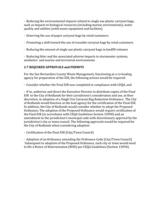 g!!+.62',$<!%Q.!.$-,*#$9.$%&5!,91&'%4!*.5&%.6!%#!4,$<5.!24.!15&4%,'!'&**3#2%!;&<4/!
42'Q!&4!,91&'%4!%#!;,#5#<,'&5!*.4#2*'.4!=,$'526,$<!9&*,$.!.$-,*#$9.$%4@/!8&%.*!
X2&5,%3!&$6!2%,5,%,.4!=4#5,6!8&4%.!.X2,19.$%!&$6!W&',5,%,.4@!!
g!!0.%.**,$<!%Q.!24.!#W!1&1.*!'&**3#2%!;&<4!;3!*.%&,5!'24%#9.*4!!
g!!L*#9#%,$<!&!4Q,W%!%#8&*6!%Q.!24.!#W!*.24&;5.!'&**3#2%!;&<4!;3!*.%&,5!'24%#9.*4!!
g!!+.62',$<!%Q.!&9#2$%!#W!4,$<5.!24.!15&4%,'!'&**3#2%!;&<4!,$!5&$6W,55!-#529.4!!
g!!+.62',$<!5,%%.*!&$6!%Q.!&44#',&%.6!&6-.*4.!,91&'%4!%#!4%#*98&%.*!434%.94/!
&.4%Q.%,'4!!&$6!9&*,$.!&$6!%.**.4%*,&5!.$-,*#$9.$%4!!
@[G'=8X(;=8U'MQQ=2JM]!'+#3'Q8=I;6!'
a#*!%Q.!J&$!N.*$&*6,$#!"#2$%3!&4%.!^&$&<.9.$%/!W2$'%,#$,$<!&4!&!'#D5.&6,$<!
&<.$'3!W#*!1*.1&*&%,#$!#W!%Q.!HK+/!%Q.!W#55#8,$<!&'%,#$4!8#256!;.!*.X2,*.6(!
g!!"#$4,6.*!8Q.%Q.*!%Q.!a,$&5!HK+!8&4!'#915.%.6!,$!'#915,&$'.!8,%Q!"HY)/!&$6!!
g!!KW!4#/!&2%Q#*,b.!&$6!6,*.'%!%Q.!HI.'2%,-.!0,*.'%#*!%#!6,4%*,;2%.!'#1,.4!#W!%Q.!a,$&5!
HK+!!%#!%Q.!",%3!#W!+.65&$64!W#*!%Q.,*!M2*,46,'%,#$e4!'#$4,6.*&%,#$!&$6!24./!&%!%Q.,*!
6,4'*.%,#$/!,$!&6#1%,#$!#W!&!J,$<5.!U4.!"&**3#2%!N&<!+.62'%,#$!V*6,$&$'.7!!RQ.!",%3!
#W!+.65&$64!8#256!W2$'%,#$!&4!%Q.!5.&6!&<.$'3!W#*!%Q.!'.*%,W,'&%,#$!#W!%Q.!a,$&5!HK+7!!
K$!&66,%,#$/!%Q.!",%3!#W!+.65&$64!8#256!'#$4,6.*!8Q.%Q.*!%#!&6#1%!%Q.!L*#1#4.6!
V*6,$&$'.7!RQ.!&6#1%,#$!#W!%Q.!L*#1#4.6!V*6,$&$'.!8#256!*.X2,*.!'.*%,W,'&%,#$!#W!
%Q.!a,$&5!HK+!=,$!&''#*6&$'.!8,%Q!"HY)!Z2,6.5,$.4!J.'%,#$!FT?>?@!&$6!&$!
&9.$69.$%!%#!%Q.!M2*,46,'%,#$e4!92$,',1&5!'#6.!8,%Q!6,4'*.%,#$&*3!&11*#-&5!;3!%Q.!
M2*,46,'%,#$e4!',%3!#*!%#8$!'#2$',57!RQ.!W#55#8,$<!&11*#-&54!8#256!;.!*.X2,*.6!W#*!
%Q.!",%3!#W!+.65&$64!8Q.$!'#$4,6.*,$<!&6#1%,#$(!
g!!".*%,W,'&%,#$!#W!%Q.!a,$&5!HK+!=",%3lR#8$!"#2$',5@!!
g!!)6#1%,#$!#W!&$!V*6,$&$'.!&9.$6,$<!%Q.!V*6,$&$'.!"#6.!=",%3lR#8$!"#2$',5@!
!J2;4.X2.$%!%#!&6#1%,#$!#W!%Q.!L*#1#4.6!V*6,$&$'./!.&'Q!',%3!#*!%#8$!8#256!$..6!
%#!W,5.!&!]#%,'.!#W!0.%.*9,$&%,#$!=]V0@!1.*!"HY)!Z2,6.5,$.4!=J.'%,#$!FT?>S@7!!
'
'
'
'
'
 