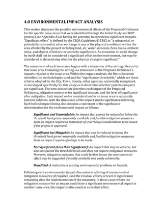 F[A'8SJ;=2SI8S6M]';IQM*6'MSM]P!;!'
RQ,4!4.'%,#$!6,4'244.4!%Q.!1#44,;5.!.$-,*#$9.$%&5!.WW.'%4!#W!%Q.!L*#1#4.6!V*6,$&$'.!
W#*!%Q.!41.',W,'!,442.!&*.&4!%Q&%!8.*.!,6.$%,W,.6!%Q*#2<Q!%Q.!K$,%,&5!J%263!&$6!]VL!
1*#'.44!=4..!)11.$6,I!)@!&4!Q&-,$<!%Q.!1#%.$%,&5!%#!.I1.*,.$'.!4,<$,W,'&$%!,91&'%47!
cJ,<$,W,'&$%!.WW.'%d!,4!6.W,$.6!;3!%Q.!"HY)!Z2,6.5,$.4!iFTABG!&4!c&!42;4%&$%,&5/!#*!
1#%.$%,&553!42;4%&$%,&5/!&6-.*4.!'Q&$<.!,$!&$3!#W!%Q.!1Q34,'&5!'#$6,%,#$4!8,%Q,$!%Q.!
&*.&!&WW.'%.6!;3!%Q.!1*#M.'%!,$'526,$<!5&$6/!&,*/!8&%.*/!9,$.*&54/!W5#*&/!W&2$&/!&9;,.$%!
$#,4./!&$6!#;M.'%4!#W!Q,4%#*,'!#*!&.4%Q.%,'!4,<$,W,'&$'.7!)$!.'#$#9,'!#*!4#',&5!'Q&$<.!
;3!,%4.5W!4Q&55!$#%!;.!'#$4,6.*.6!&!4,<$,W,'&$%!.WW.'%!#$!%Q.!.$-,*#$9.$%/!;2%!9&3!;.!
'#$4,6.*.6!,$!6.%.*9,$,$<!8Q.%Q.*!%Q.!1Q34,'&5!'Q&$<.!,4!4,<$,W,'&$%7d!
RQ.!&44.449.$%!#W!.&'Q!,442.!&*.&!;.<,$4!8,%Q!&!6,4'244,#$!#W!%Q.!4.%%,$<!*.5.-&$%!%#!
%Q&%!,442.!&*.&7!a#55#8,$<!%Q.!4.%%,$<!,4!&!6,4'244,#$!#W!%Q.!L*#1#4.6!V*6,$&$'.e4!
,91&'%4!*.5&%,-.!%#!%Q.!,442.!&*.&7!,%Q,$!%Q.!,91&'%!&$&534,4/!%Q.!W,*4%!42;4.'%,#$!
,6.$%,W,.4!%Q.!9.%Q#6#5#<,.4!24.6!&$6!%Q.!c4,<$,W,'&$'.!%Q*.4Q#564/d!8Q,'Q!&*.!%Q#4.!
'*,%.*,&!&6#1%.6!;3!%Q.!",%3/!R#8$/!"#2$%3/!#%Q.*!&<.$',.4/!2$,-.*4&553!*.'#<$,b.6/!
#*!6.-.5#1.6!41.',W,'&553!W#*!%Q,4!&$&534,4!%#!6.%.*9,$.!8Q.%Q.*!1#%.$%,&5!,91&'%4!
&*.!4,<$,W,'&$%7!RQ.!$.I%!42;4.'%,#$!6.4'*,;.4!.&'Q!,91&'%!#W!%Q.!L*#1#4.6!
V*6,$&$'./!9,%,<&%,#$!9.&42*.4!W#*!4,<$,W,'&$%!,91&'%4/!&$6!%Q.!5.-.5!#W!4,<$,W,'&$'.!
&W%.*!9,%,<&%,#$7!H&'Q!,91&'%!2$6.*!'#$4,6.*&%,#$!W#*!&$!,442.!&*.&!,4!4.1&*&%.53!
5,4%.6!,$!;#56!%.I%/!8,%Q!%Q.!6,4'244,#$!#W!%Q.!,91&'%!&$6!,%4!4,<$,W,'&$'.!W#55#8,$<7!
H&'Q!;#56.6!,91&'%!5,4%,$<!&54#!'#$%&,$4!&!4%&%.9.$%!#W!%Q.!4,<$,W,'&$'.!
6.%.*9,$&%,#$!W#*!%Q.!.$-,*#$9.$%&5!,91&'%!&4!W#55#84(!
'()*(%(+$*&!$*,!-*$./(,$0123'?,'2:$%80'0-%0'8%,,+0'(#'"#&G8#&'0+'(#.+7'0-#'
0-"#4-+.&'.#@#.'E2@#,'"#%4+,%(.)'%@%2.%(.#'%,&'/#%42(.#':202E%02+,':#%4G"#4M'
DG8-'%,'2:$%80'"#TG2"#4'%'D0%0#:#,0'+/'Z@#""2&2,E'1+,42&#"%02+,4'0+'(#'244G#&'
2/'0-#'$"+B#80'24'%$$"+@#&M'
'()*(%(+$*&!04&!5(&()$0123'?,'2:$%80'0-%0'8%,'(#'"#&G8#&'0+'(#.+7'0-#'
0-"#4-+.&'.#@#.'E2@#,'"#%4+,%(.)'%@%2.%(.#'%,&'/#%42(.#':202E%02+,':#%4G"#4M'
DG8-'%,'2:$%80'"#TG2"#4'/2,&2,E4'0+'(#':%&#M'
6/&!'()*(%(+$*&!78299!&:$*!'()*(%(+$*&;3'?,'2:$%80'0-%0':%)'(#'%&@#"4#I'(G0'
&+#4',+0'#R8##&'0-#'0-"#4-+.&'.#@#.4'%,&'&+#4',+0'"#TG2"#':202E%02+,':#%4G"#4M'
V+7#@#"I':202E%02+,':#%4G"#4'0-%0'8+G.&'/G"0-#"'.#44#,'0-#'#,@2"+,:#,0%.'
#//#80':%)'(#'4GEE#40#&'2/'"#%&2.)'%@%2.%(.#'%,&'#%42.)'%8-2#@%(.#M'
<2*2%(+($13'?'"#&G802+,'2,'#R2402,E'#,@2"+,:#,0%.'$"+(.#:4'+"'-%U%"&4M'
a#55#8,$<!.&'Q!.$-,*#$9.$%&5!,91&'%!6,4'244,#$!,4!&!5,4%,$<!#W!*.'#99.$6.6!
9,%,<&%,#$!9.&42*.4!=,W!*.X2,*.6@!&$6!%Q.!*.4,62&5!.WW.'%4!#*!5.-.5!#W!4,<$,W,'&$'.!
*.9&,$,$<!&W%.*!%Q.!,915.9.$%&%,#$!#W!%Q.!9.&42*.47!K$!%Q#4.!'&4.4!8Q.*.!%Q.!
9,%,<&%,#$!9.&42*.!W#*!&$!,91&'%!'#256!Q&-.!&!4,<$,W,'&$%!.$-,*#$9.$%&5!,91&'%!,$!
&$#%Q.*!,442.!&*.&/!%Q,4!,91&'%!,4!6,4'244.6!&4!&!*.4,62&5!.WW.'%7!
 