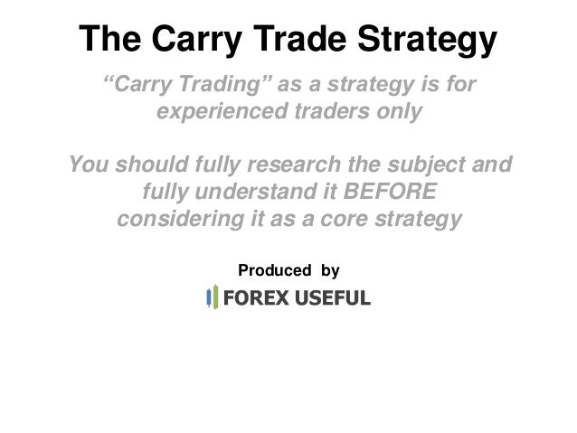 Carry trade forex trading