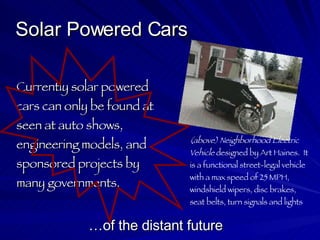 Cars Of The Future | PPT