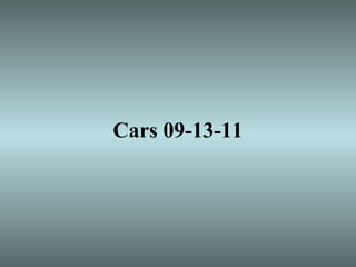 Cars 09-13-11
 