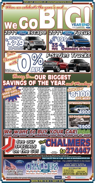 Car sale is GOING BIG in Year End Celebration – Don Chalmers Ford Rio Rancho NM