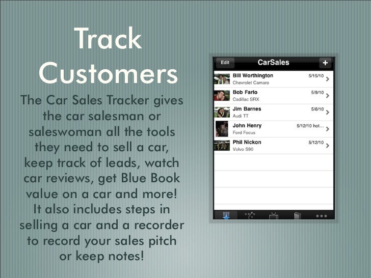 car sales tracker