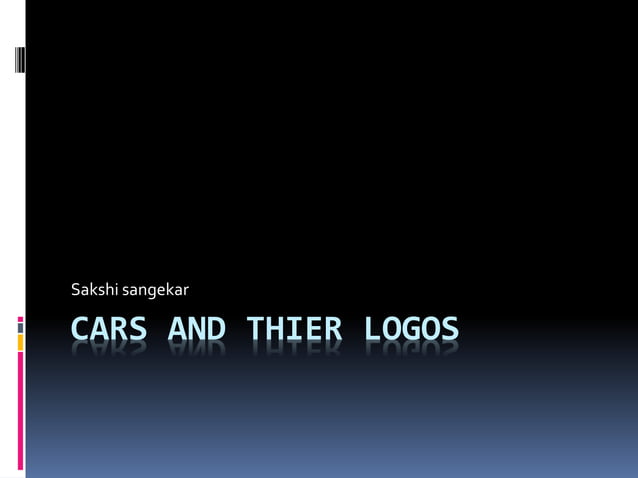 Cars and thier logos | PPTX