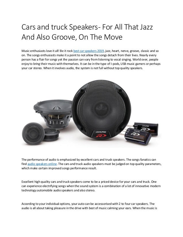 best car speakers for rock music