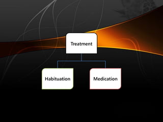 Treatment
Habituation Medication
 