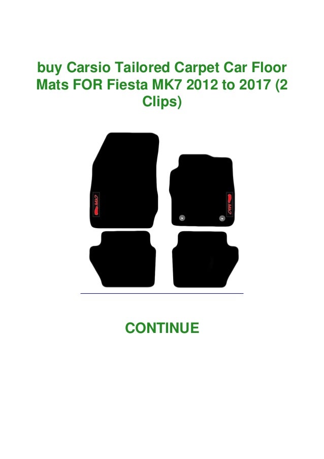 Carsio Tailored Carpet Car Floor Mats 