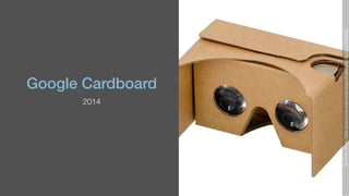 Google Cardboard
2014
ByEvan-Amoshttps://commons.wikimedia.org/w/index.php?curid=45580283
 