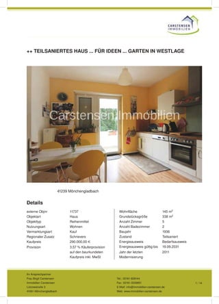 Carstensen Immobilien-Immobilienmakler Mönchengladbach