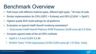 Embree Ray Tracing Kernels | Overview and New Features | SIGGRAPH 2018 ...