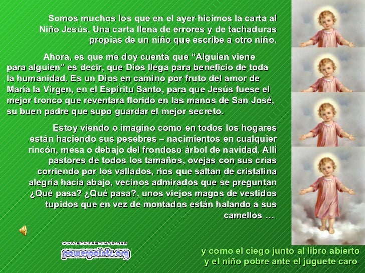 Carta al nino jesus